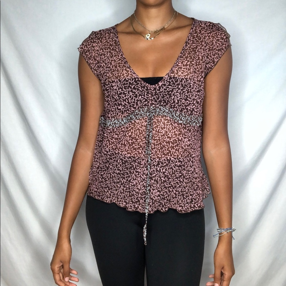 Jonathan Martin Studio sheer blouse Top